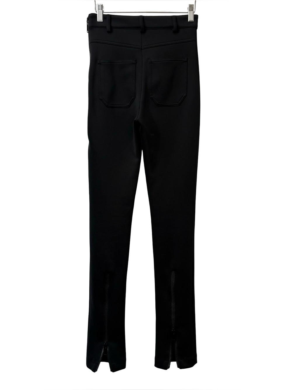 Proenza Schouler Black Stretch Slim Ankle Zip Long 34” Pants women Size 2